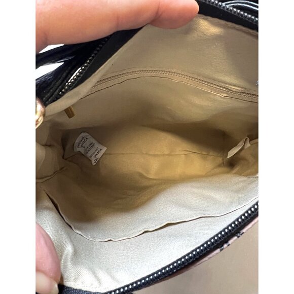 Beverly Hills Polo Club Tan & Black Crossbody Bag With Adj Strap & Zipper Accent - Picture 3 of 5